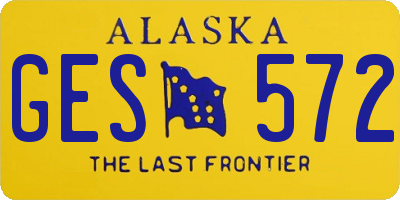 AK license plate GES572