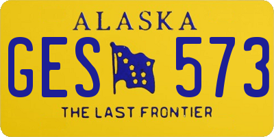 AK license plate GES573