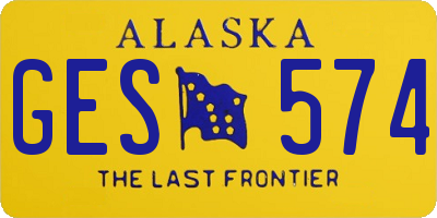 AK license plate GES574
