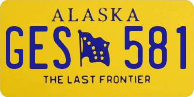 AK license plate GES581