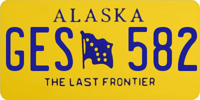 AK license plate GES582