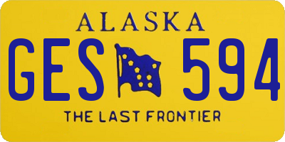 AK license plate GES594