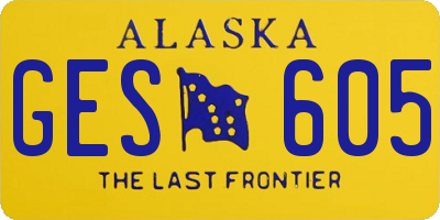 AK license plate GES605