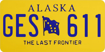 AK license plate GES611