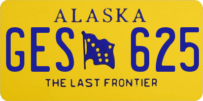 AK license plate GES625