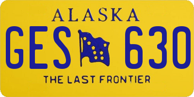 AK license plate GES630