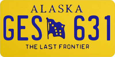 AK license plate GES631