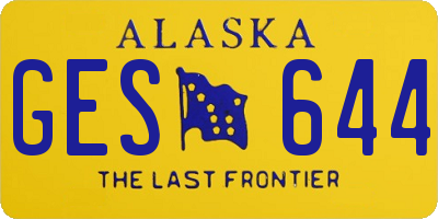 AK license plate GES644