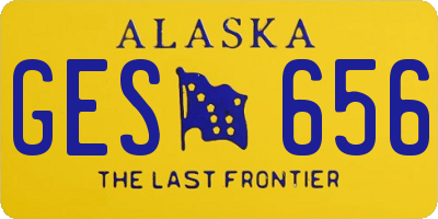 AK license plate GES656