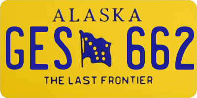 AK license plate GES662
