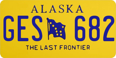 AK license plate GES682