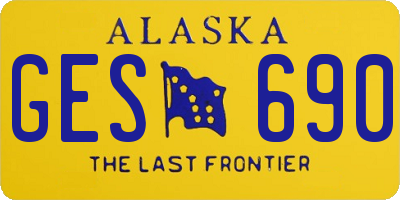 AK license plate GES690
