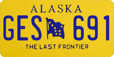 AK license plate GES691