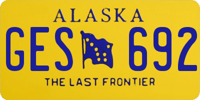 AK license plate GES692