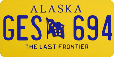 AK license plate GES694