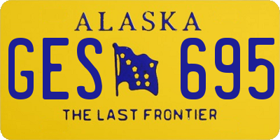 AK license plate GES695