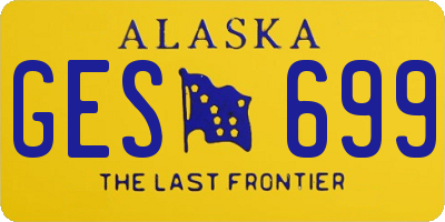 AK license plate GES699
