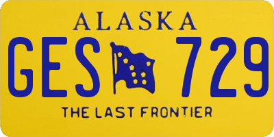 AK license plate GES729