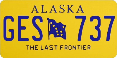 AK license plate GES737