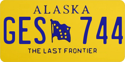 AK license plate GES744