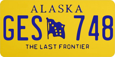AK license plate GES748
