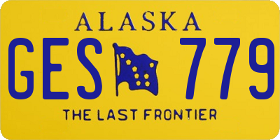 AK license plate GES779