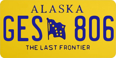 AK license plate GES806