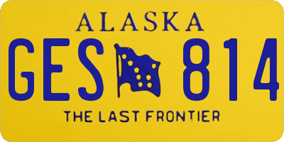 AK license plate GES814