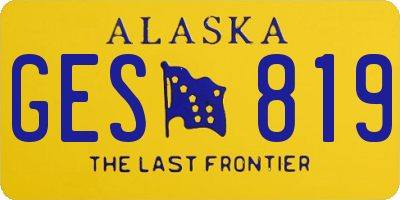 AK license plate GES819