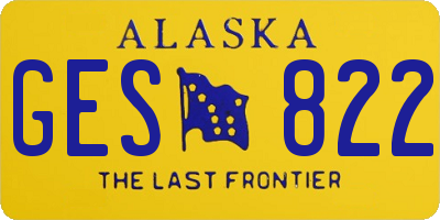 AK license plate GES822