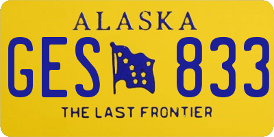 AK license plate GES833