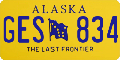 AK license plate GES834