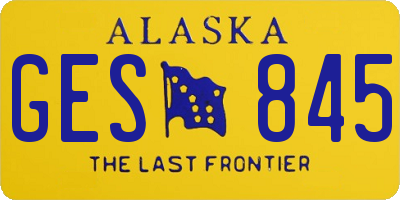 AK license plate GES845