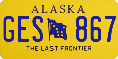 AK license plate GES867