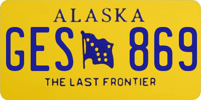 AK license plate GES869