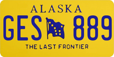 AK license plate GES889