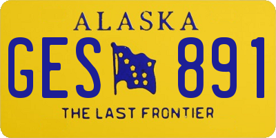 AK license plate GES891
