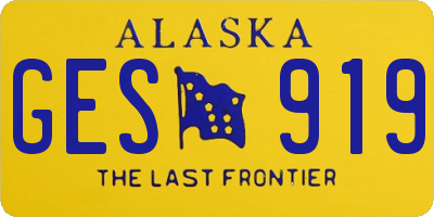 AK license plate GES919
