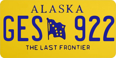 AK license plate GES922