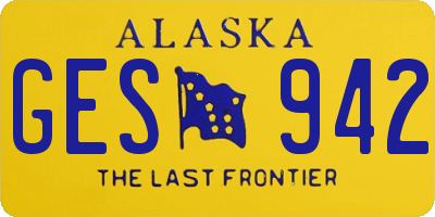 AK license plate GES942