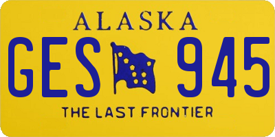AK license plate GES945