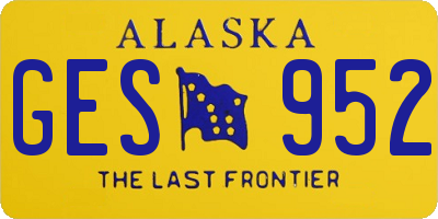 AK license plate GES952
