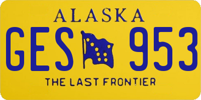 AK license plate GES953
