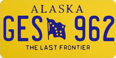 AK license plate GES962