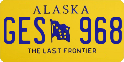 AK license plate GES968