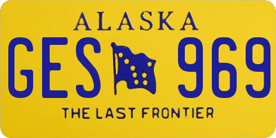 AK license plate GES969