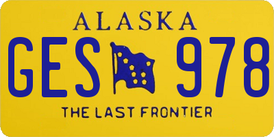 AK license plate GES978