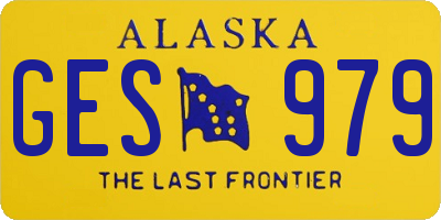 AK license plate GES979