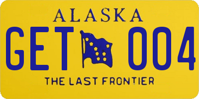 AK license plate GET004