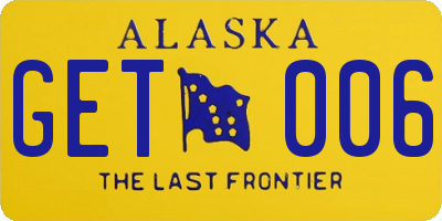 AK license plate GET006